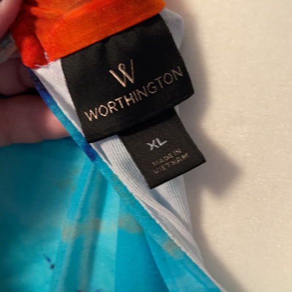 Worthington sleeveless top, super cute! XL - Picture 5 of 6